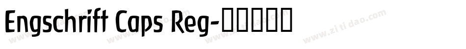 Engschrift Caps Reg字体转换